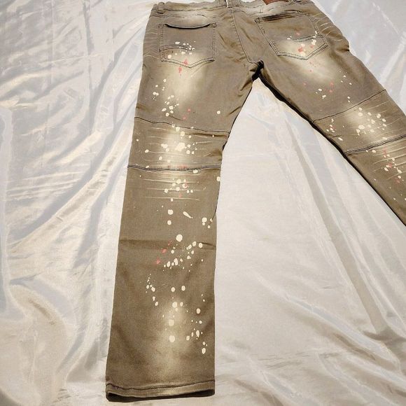 Kleep Standard Issue Skinny Jeans Discontinued Rare Painter Unique Size W42xL34 - Picture 8 of 12